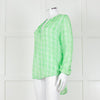 Primrose Park Green And White Floral Print Long Sleeve Top