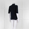 Fedeli Blue Turtleneck Cashmere Short Sleeve T Shirt