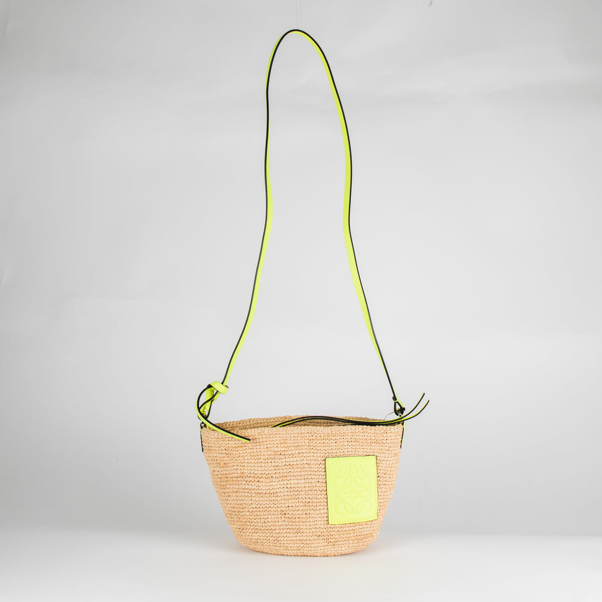 Loewe + Paula's Ibiza Bolso Woven Flouro Strap Crossbody Bag