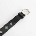 Isabel Marant Black Rhinestone Belt
