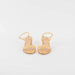 Gianvito Rossi Gold Nadia 60 Block Heel Sandal