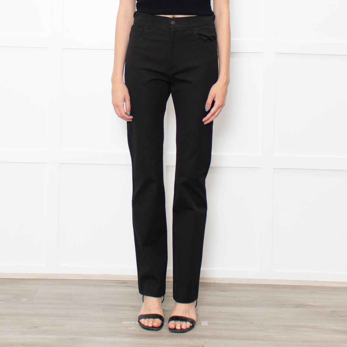 Joseph Black Cotton Blend Stretchy Jeans