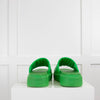 Ganni Green Platform Slides