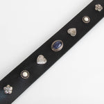 Isabel Marant Black Rhinestone Belt