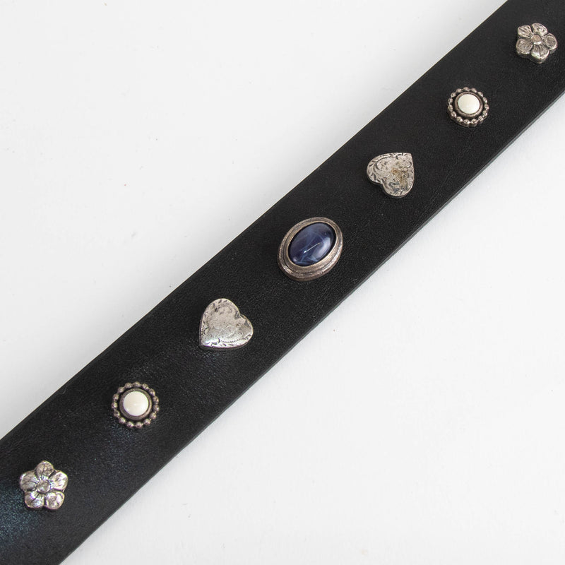 Isabel Marant Black Rhinestone Belt