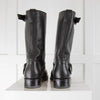 Bottega Veneta Black Leather Mid Calf Boots