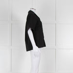 Beatrice B Black Cotton Beaded Shirt