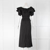Paper London Black Cotton Short Sleeve Maxi Dress
