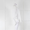 Samsoe Samsoe White Cotton Large Collar Oversized Shirt