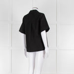 Beatrice B Black Cotton Beaded Shirt