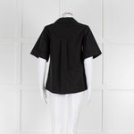Beatrice B Black Cotton Beaded Shirt