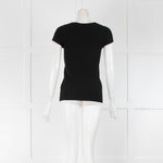 Paule Ka Black Textured Knit Vest
