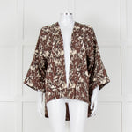 FWP By Rae Brown Open Top With Cream Horse Pattern