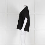 Beatrice B Black Cotton Beaded Shirt