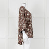 FWP By Rae Brown Open Top With Cream Horse Pattern