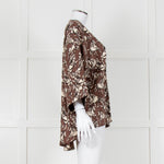 FWP By Rae Brown Open Top With Cream Horse Pattern