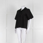 Beatrice B Black Cotton Beaded Shirt