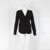 Sandro Black Top Lace Back
