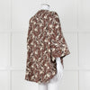 FWP By Rae Brown Open Top With Cream Horse Pattern