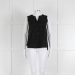Strenesse Black Cotton Sleeveless Top