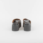 Marni Black Leather Cross Front Mules
