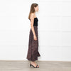 Maje Black Red Print Symmetric Skirt