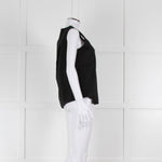 Strenesse Black Cotton Sleeveless Top