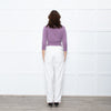 Brora Lilac Cashmere Cropped Cardigan
