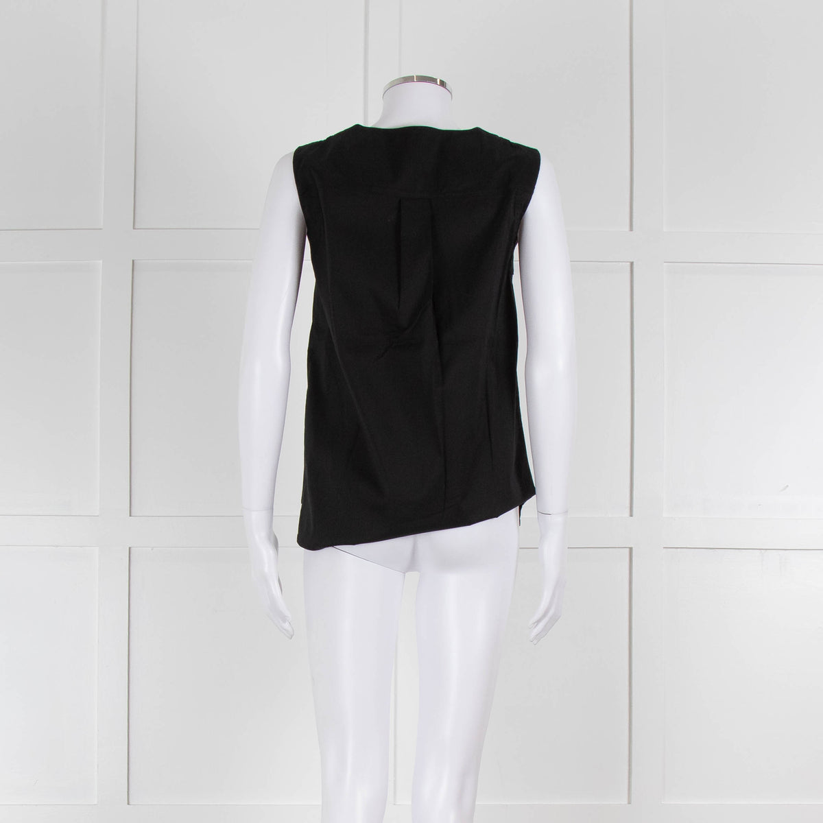 Strenesse Black Cotton Sleeveless Top