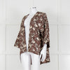 FWP By Rae Brown Open Top With Cream Horse Pattern
