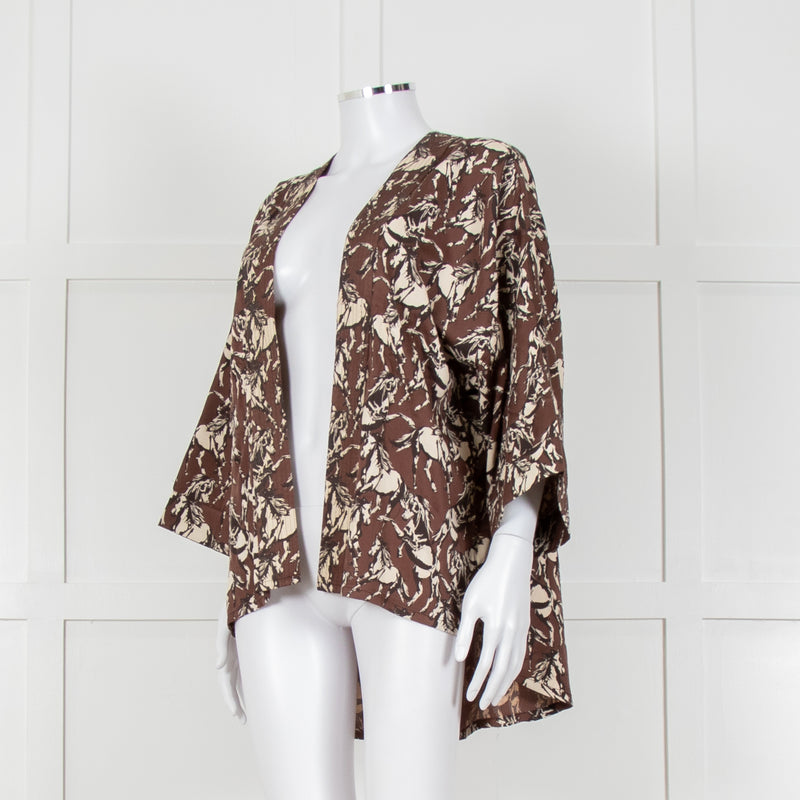 FWP By Rae Brown Open Top With Cream Horse Pattern