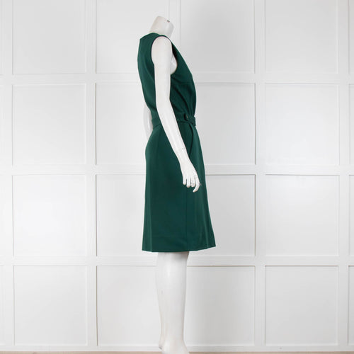 Diane Von Furstenberg Green Sleeveless Shift Dress
