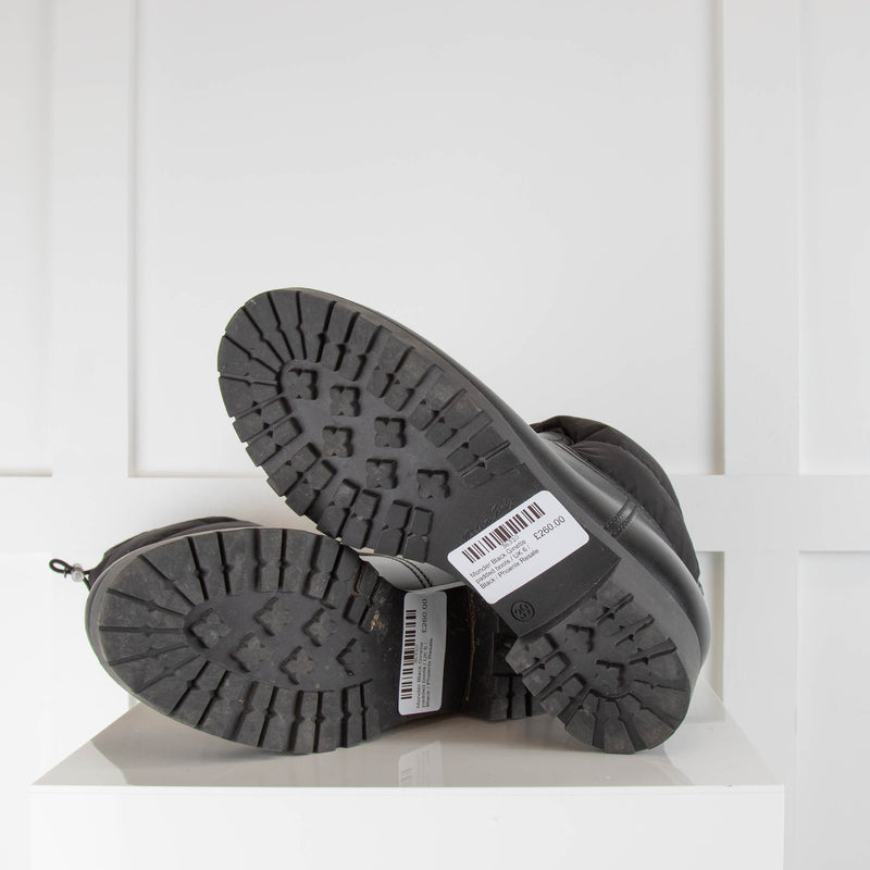Moncler Black Ginette padded boots