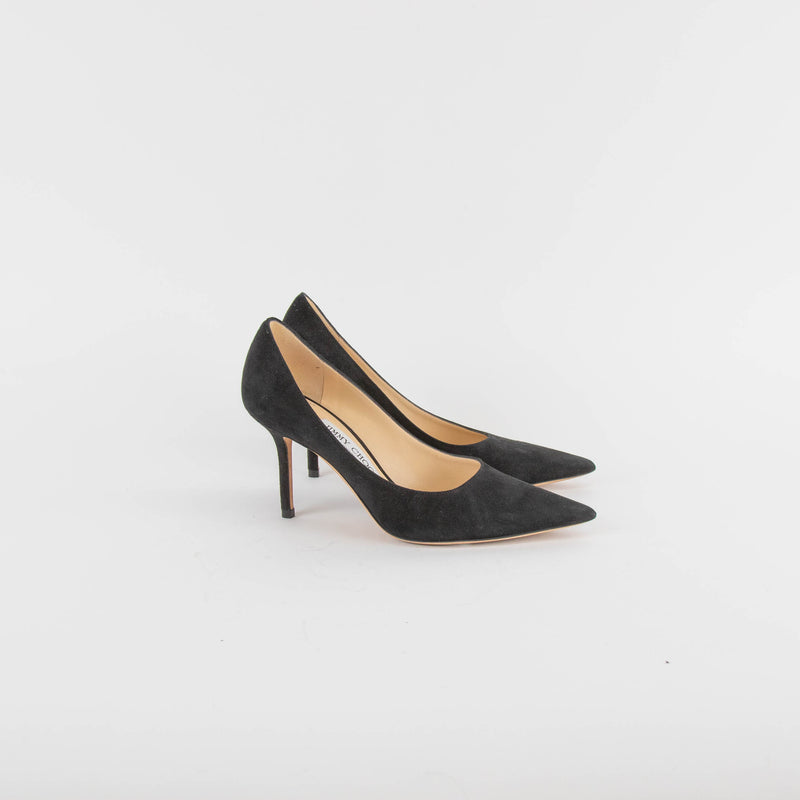 Jimmy Choo Black Suede Love 85mm Shoe
