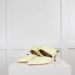 Malone Souliers Pale Yellow Pointy Mules