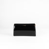 Launer London Black Patent Tosca Clutch Bag