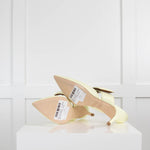 Malone Souliers Pale Yellow Pointy Mules