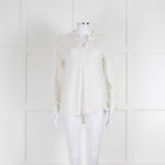 Bruno Manetti Cream Linen Slub Long Sleeve Top
