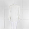 Bruno Manetti Cream Linen Slub Long Sleeve Top