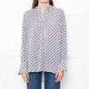 Dea Kudibal Cream and Blue Beetle Print Blouse