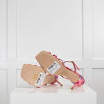 Malone Souliers Pink Square Toe Heeled Sandals