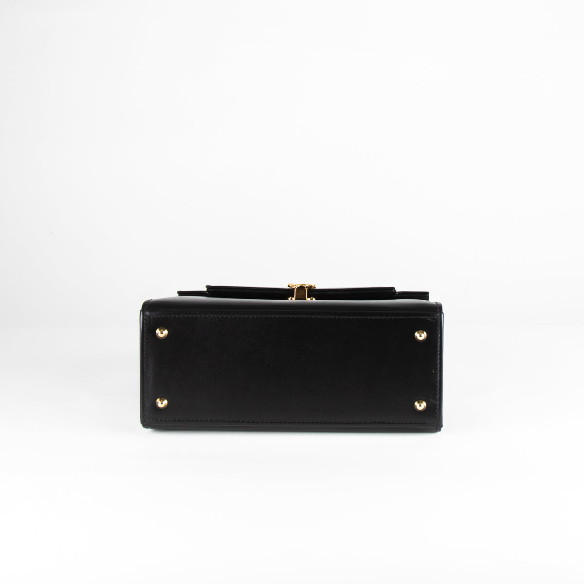 Launer London Black Leather Traviata Handbag