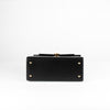 Launer London Black Leather Traviata Handbag