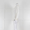 Bruno Manetti Cream Linen Slub Long Sleeve Top