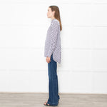 Dea Kudibal Cream and Blue Beetle Print Blouse