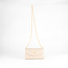 Launer London Buttermilk Leather Tosca Clutch Bag