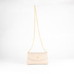 Launer London Buttermilk Leather Tosca Clutch Bag