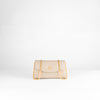 Launer London Buttermilk Leather Tosca Clutch Bag