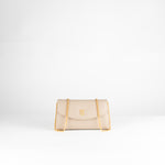 Launer London Buttermilk Leather Tosca Clutch Bag
