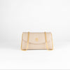 Launer London Buttermilk Leather Tosca Clutch Bag